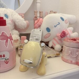 Cream Yellow Novelty Mini Desk Fan